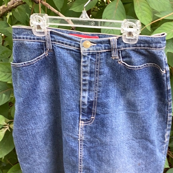 🦋Gloria Vanderbilt Fun Size 10 Awesome Denim Jean Skirt Fun to Wear 🦋 - Picture 4 of 7